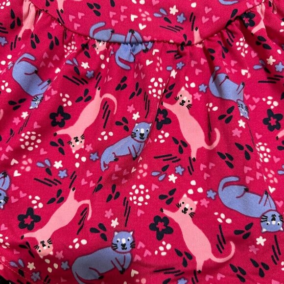 Dot Dot Smile‎ Girls Size 2T Pink Cat Kitten Flapper Cap Sleeve Twirl Dress NWT - Picture 3 of 5